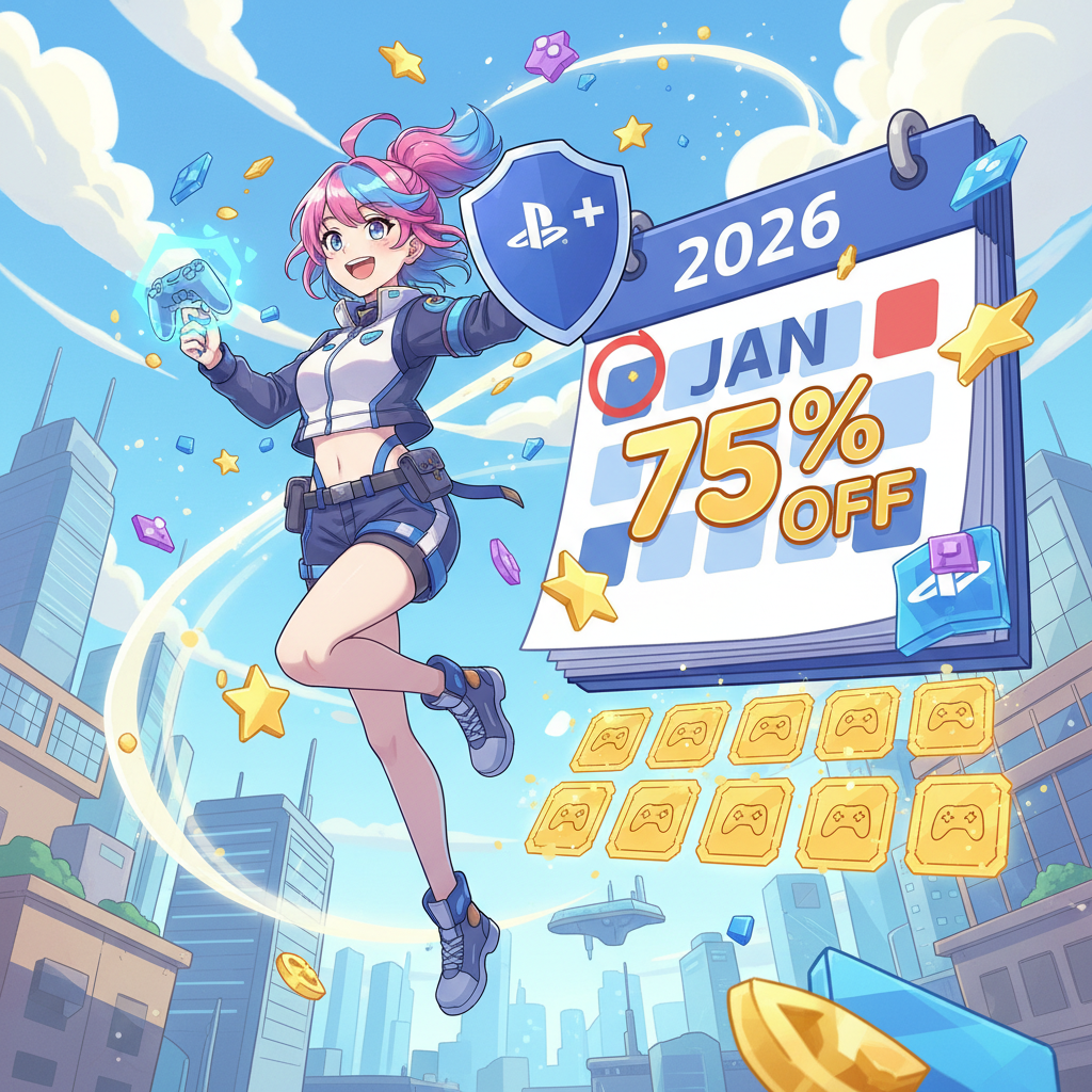 2026 PS Plus 兌換券折扣：1月最新 12 個月會員 75 折序號整理,2026 PS Plus 折扣