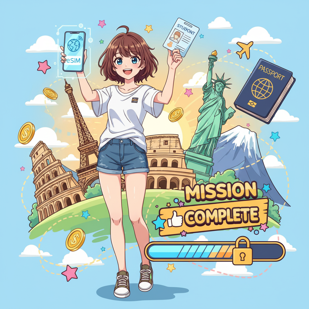 大學生暑假出國 eSIM 優惠:學生證專屬折扣申請流程,eSIM 學生優惠; 學生上網折扣,資訊教學