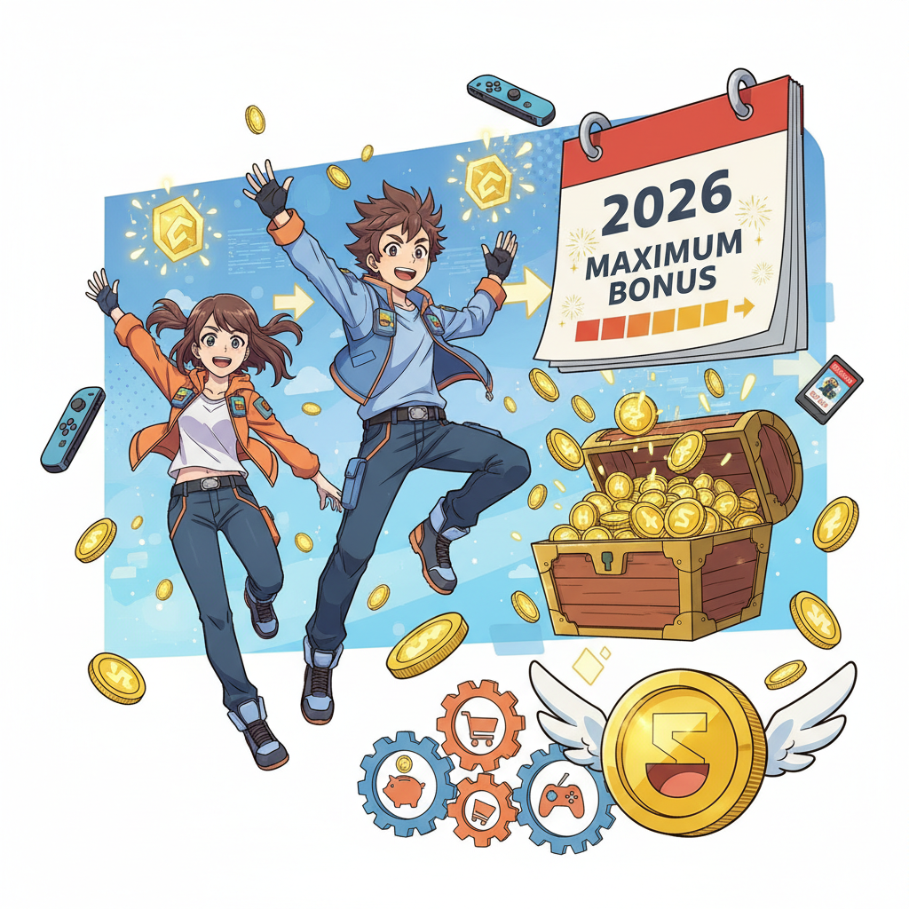 數位版省錢,Switch 數位版遊戲轉手秘技?2026 金幣 (Gold Points) 最大化回饋與省錢組合技