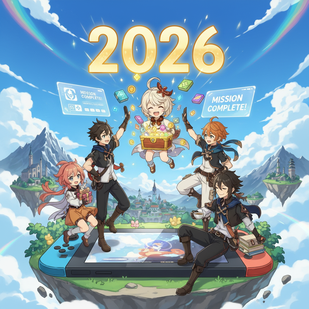 二次元神作,《原神》Switch 版終於來了?2026 效能測試、與手機版同步教學與限定兌換碼