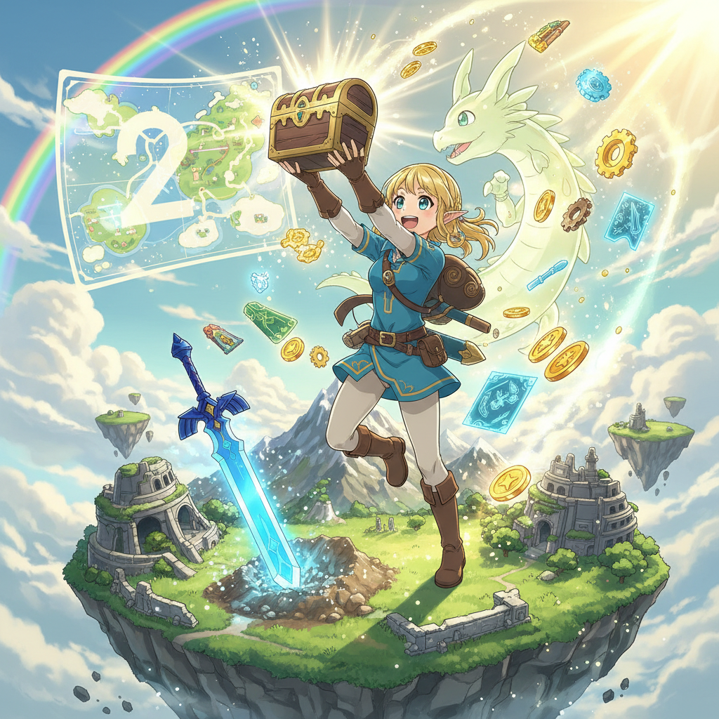 地圖變動,王國之淚 Switch 2 隱藏彩蛋解析:4K 高畫質下的地景變動與《曠野之息》聯動獎勵