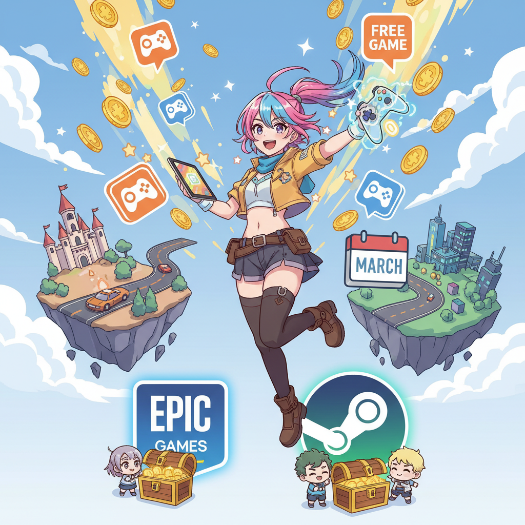 2026 遊戲省錢攻略：3 月必看的免費遊戲清單與 Epic Games、Steam 限時領取活動彙整