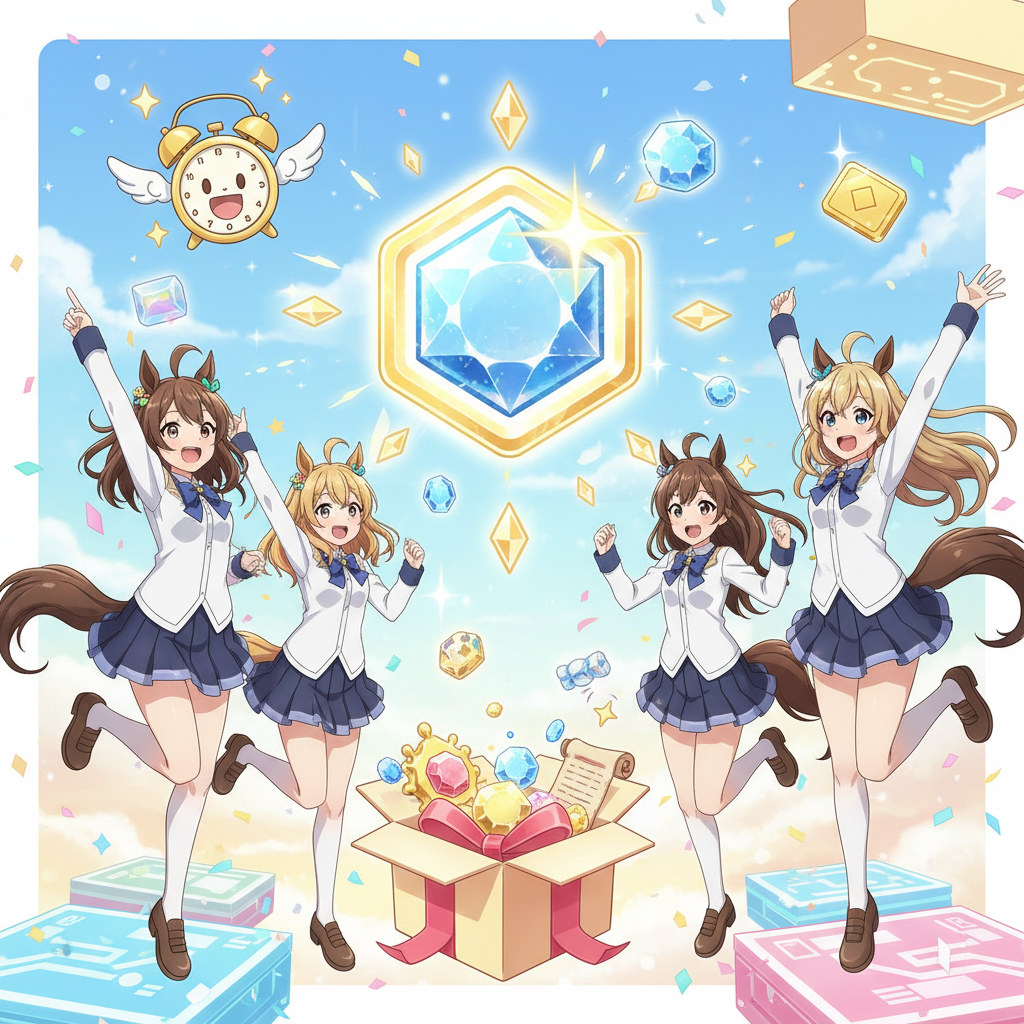 賽馬娘,序號,UMA-APRIL2026 (領取寶石與鬧鐘), ,賽馬娘 4 月禮包碼