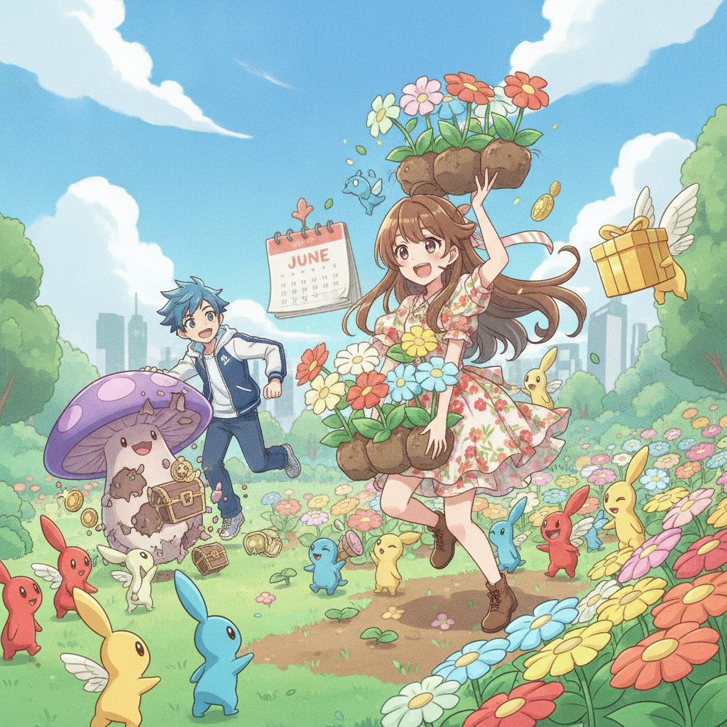 《Pikmin Bloom》6月活動攻略:花苗、蘑菇戰與免費獎勵怎麼拿